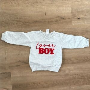 Light Gray Lover Boy toddler Sweatshirt
